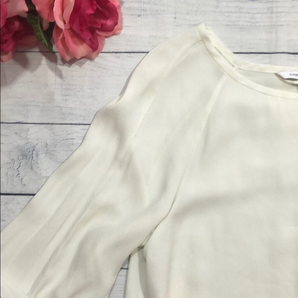 DVF Eribec White Shift Dress with Quarter Sleeves - Picture 5 of 8